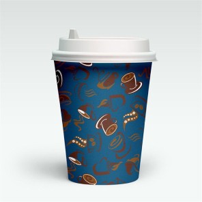 Tassa de cafè imprès d’un sol ús