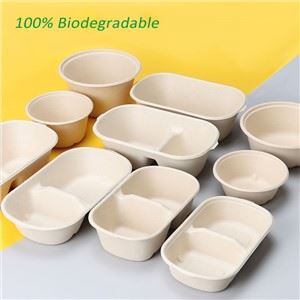 Caixa de dinar d'un sol ús biodegradable